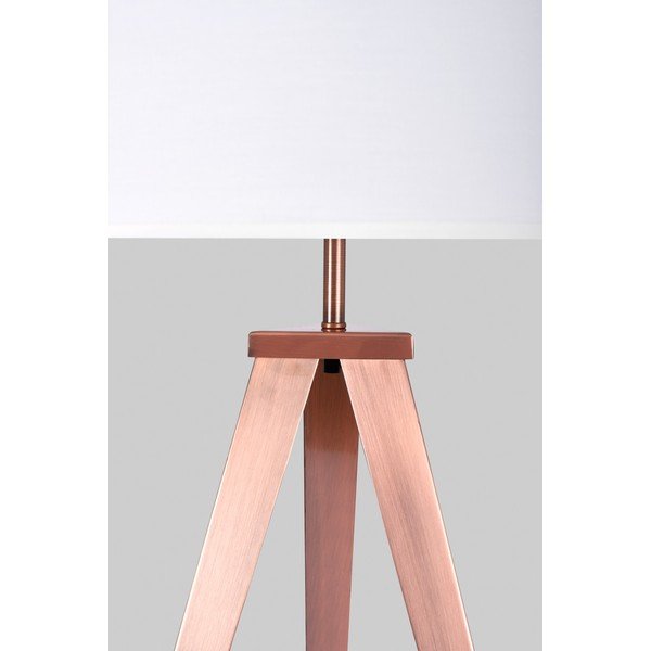 Podna svjetiljka s mjedenim metalnim nogama i bijelim sjenilom Bonami Essentials Kiki-image-3