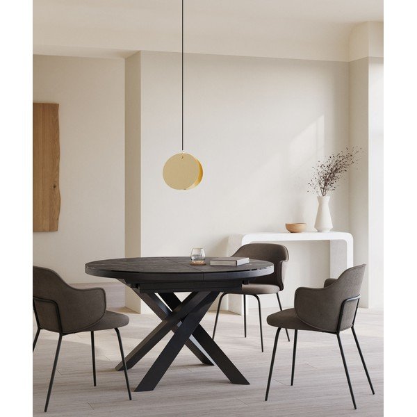 Viseća svjetiljka u zlatnoj boji s metalnim sjenilom Monica – Kave Home-image-3