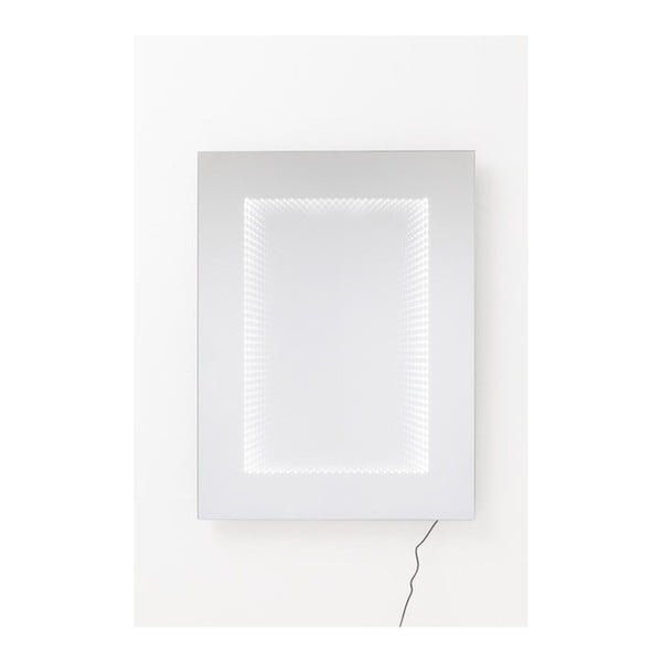 Zidno ogledalo s LED svjetlima Kare Design Infinity, 120 x 80 cm
