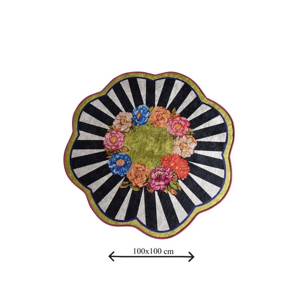 Kupaonska prostirka ø 100 cm Loan – Foutastic-image-3