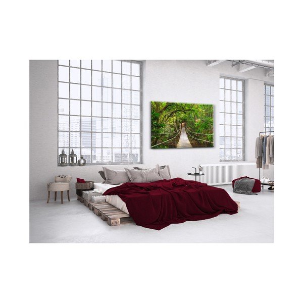 Slika Styler Glas Nature Forest Bridge, 80 x 120 cm-image-2
