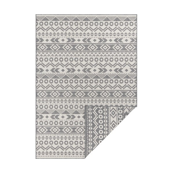 Sivo-bijelo vanjski tepih Ragami Roma, 160 x 230 cm