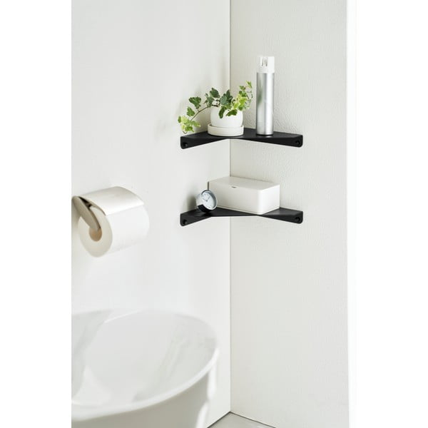 Crna metalna polica kutna 22 cm Tower – YAMAZAKI-image-2