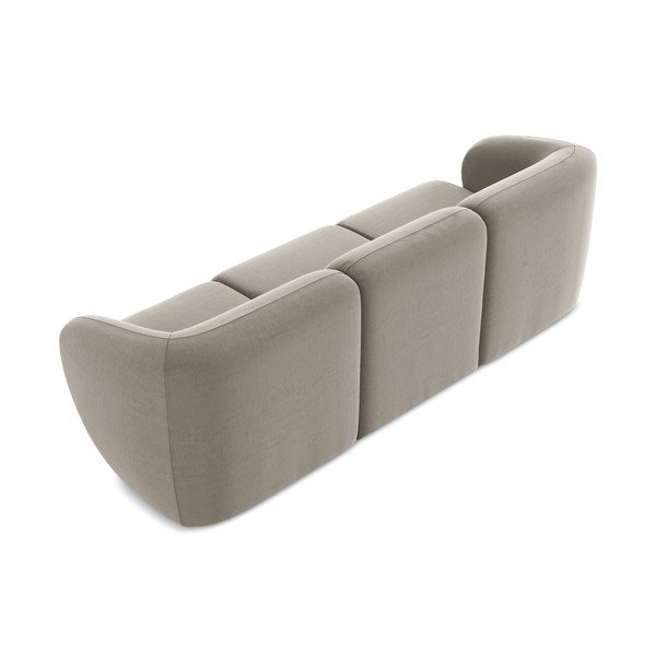 Svjetlo smeđa baršunasti sofa 244 cm Lani – Makamii-image-3