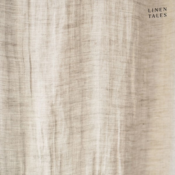 Bež lanena lagana zavjesa s petljama Linen Tales Daytime, 250 x 130 cm-image-3