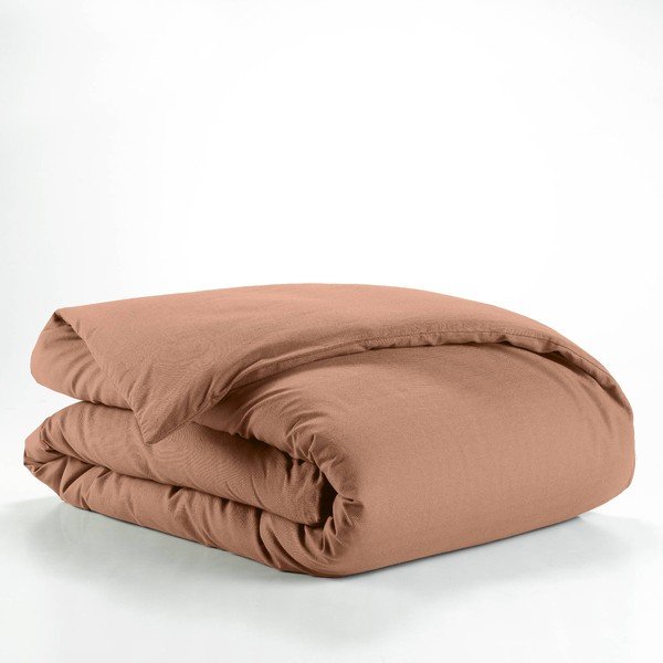 Pamučna navlaka za poplun za krevet za jednu osobu u boji lososa 140x200 cm Lina – douceur d'intérieur