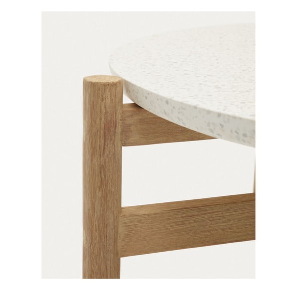 Okrugli vrtni stol s teraco pločom stola ø 88,5 cm Pola – Kave Home-image-2