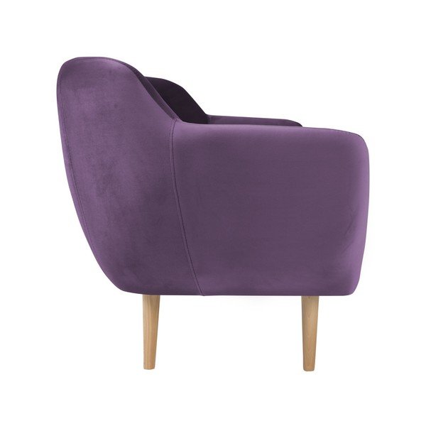 Ljubičasta fotelja Mazzini Sofas Amelie-image-2