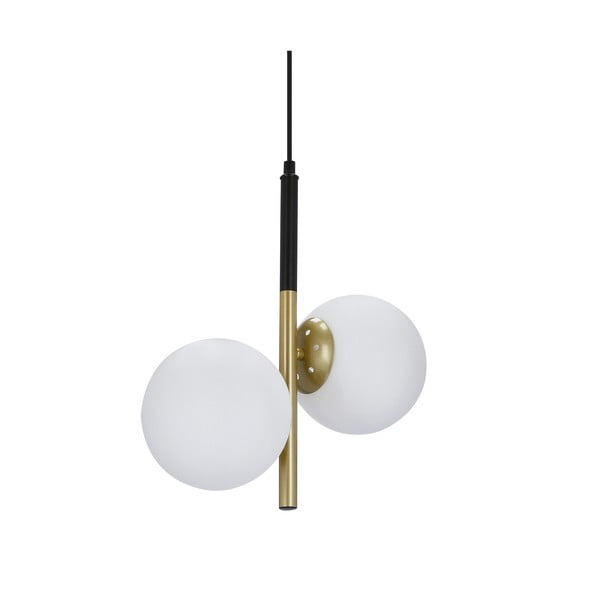 Visilica zlatne boje sa staklenim sjenilom 32,5x15 cm Duo - Candellux Lighting-image-2