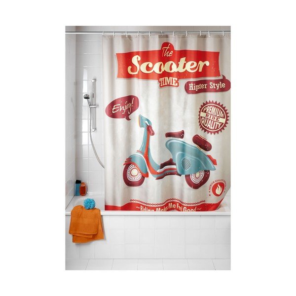 Retro zavjesa za tuš Wenko Scooter-image-1