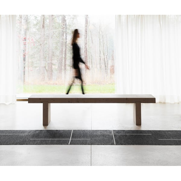 Crni unutarnji i vanjski tepih 70x90 cm Fred Black – Pappelina-image-1