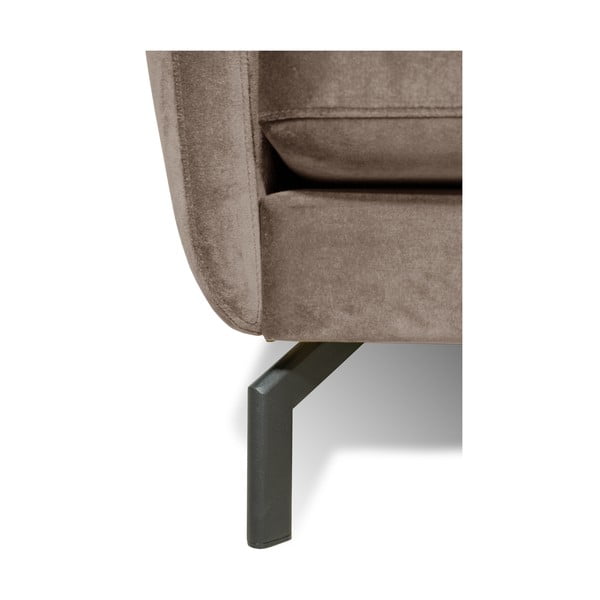 Smeđe-siva sofa s baršunastom površinom Scandic Magic, širine 190 cm-image-4