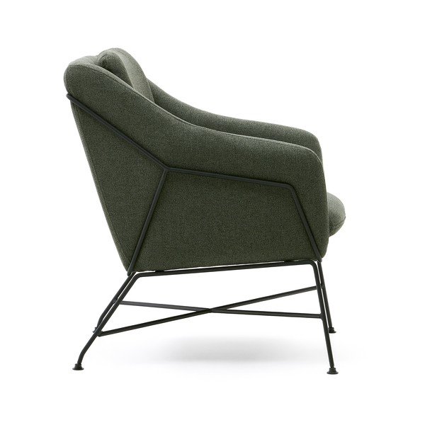 Zelena fotelja Brida – Kave Home-image-3