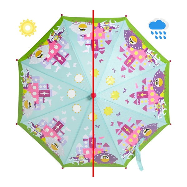 Dječji štap kišobran za djecu koja mijenjaju boju Ambiance Fairy Princess, ⌀ 70 cm