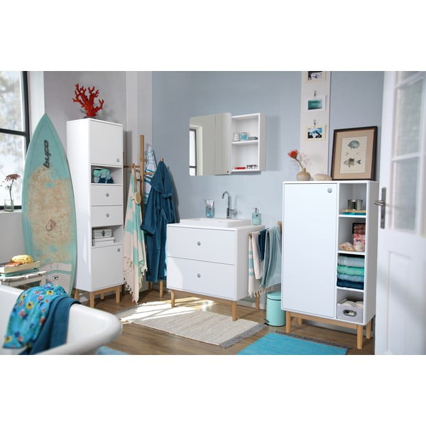 Bijeli zidni ormarić s umivaonikom bez slavine 80x62 cm Color Bath – Tom Tailor-image-1