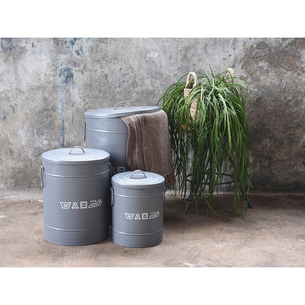 Metalni koš za prljavo rublje LABEL51, ⌀ 40 cm-image-1