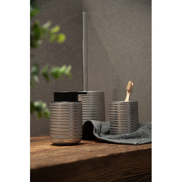 Keramički dozator za sapun u srebrnoj boji 0,28 l Vilalba - Wenko-image-2