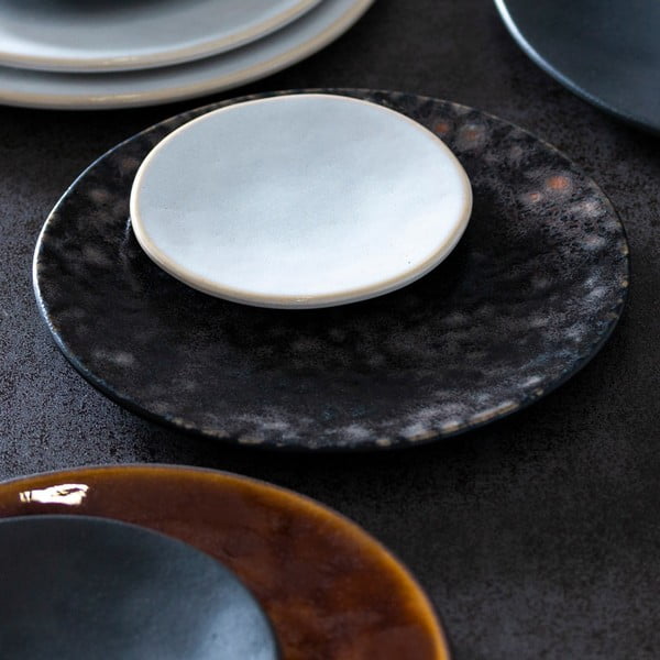 Sivi pladanj od kamenine Costa Nova Roda Iris, ⌀ 28 cm-image-1