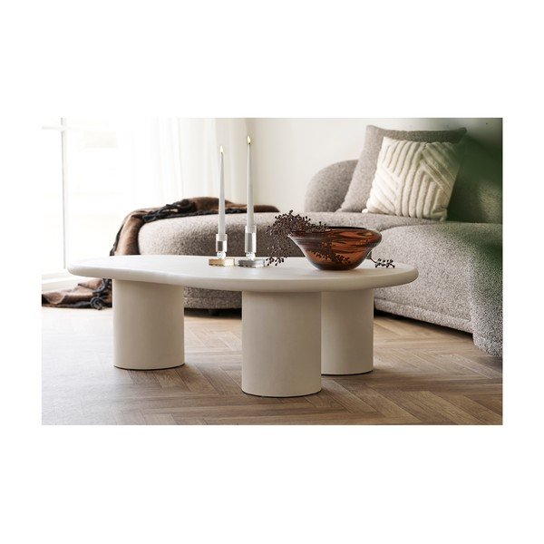 Svijetlo sivi stolić za kavu 80x120 cm Palmera – House Nordic-image-4