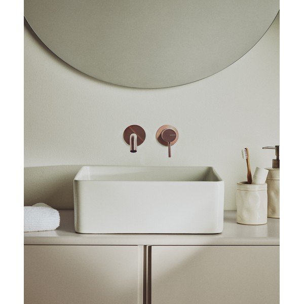 Bijeli keramički umivaonik 36,5x36,5 cm Ovara – Kave Home-image-1