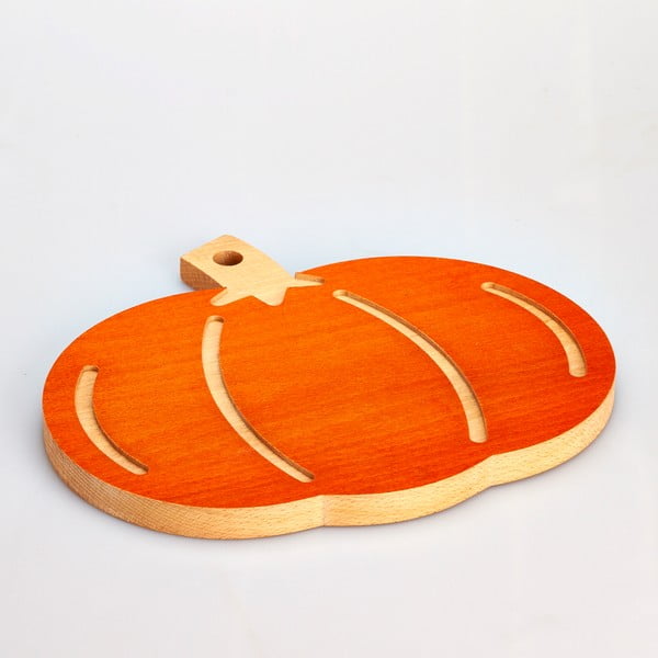 Daska za rezanje od bukovine Bisetti Pumpkin 31,5 x 27,5 cm