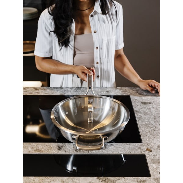 Wok tava s poklopcem od nehrđajućeg čelika ø 30 cm Chili Ta – FABINI-image-3