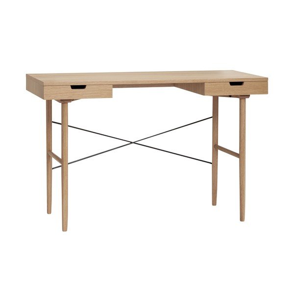 Radni stol u dekoru hrasta 55x120 cm Studio – Hübsch