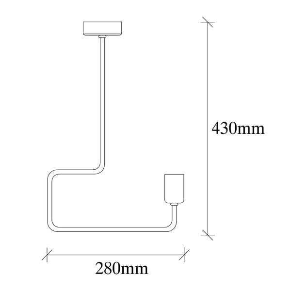 Crna metalna viseća svjetiljka Opviq lights Penelope-image-4