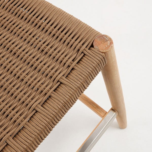 Vanjska barska stolica od drveta eukaliptusa Kave Home Glynis-image-4