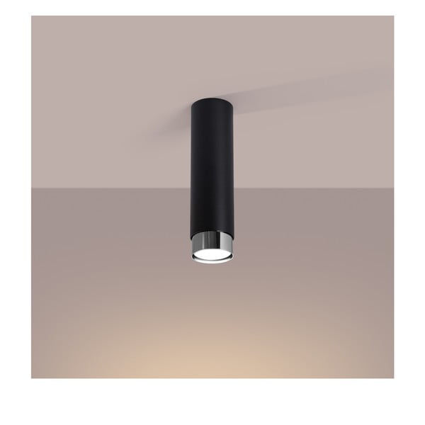 Crna/u srebrnoj boji stropna svjetiljka Crown – Sollux-image-1