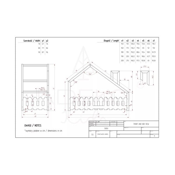 Mali dječji krevet 90x200 cm Dudu - Adeko-image-3