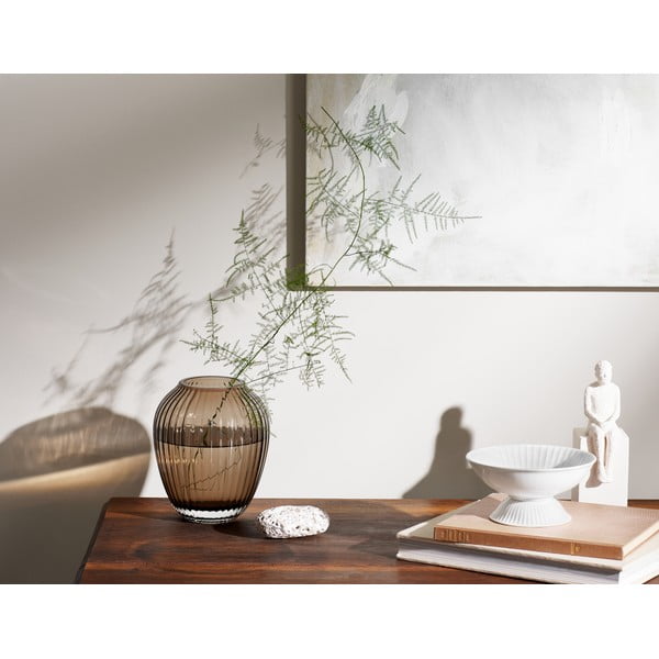 Smeđa staklena vaza Kähler Design Hammershøi, visina 18,5 cm-image-1