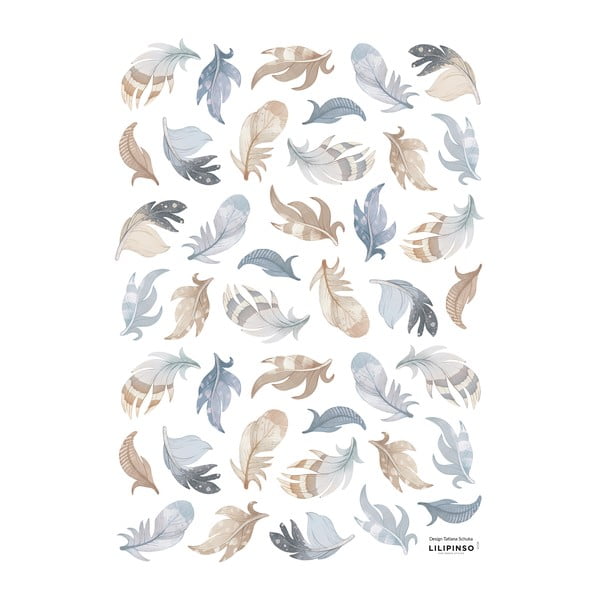 Naljepnice 30x42 cm Feathers – Lilipinso