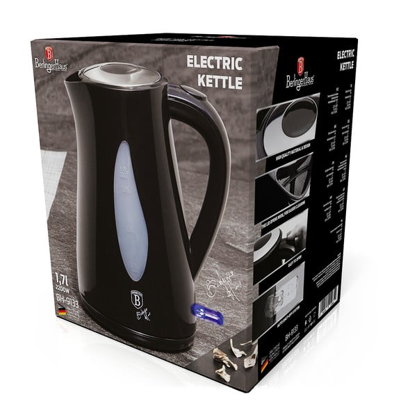 Crno kuhalo za vodu 1,7 l Black Silver Collection - BerlingerHaus-image-3