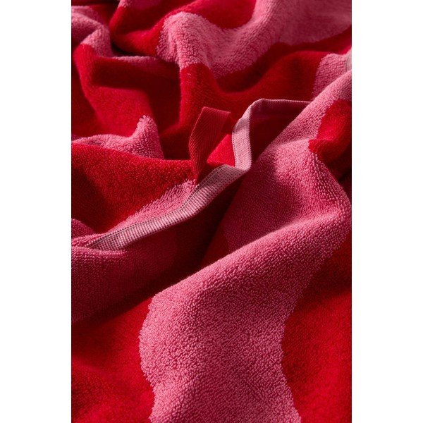 Crveni/ružičasti pamučan ručnik 90x150 cm Waves – Jotex-image-4