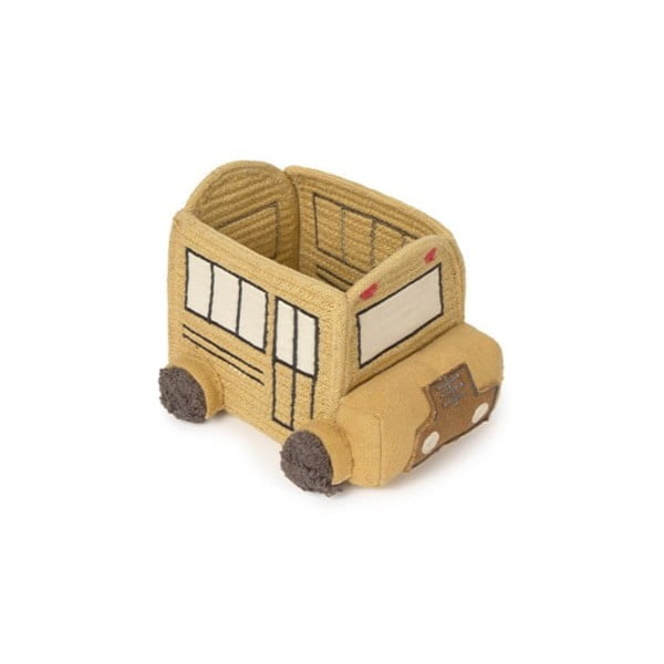 Oker žuta tekstilna dječja kutija za pohranu 22x19x15 cm School Bus – Lorena Canals