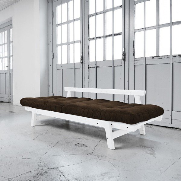 Sofa na razvlačenje Karup Step White / Choco Brown-image-3