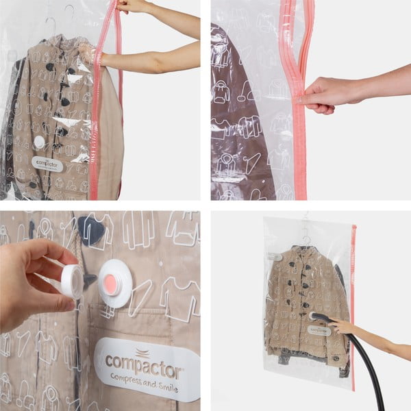 Vakuum vrećice za odjeću u setu 4 kom Hanging Vacuum M/L – Compactor-image-4