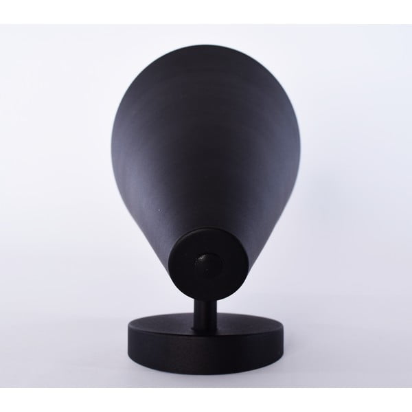 Crna zidna svjetiljka SULION Lisboa, visina 16 cm-image-2