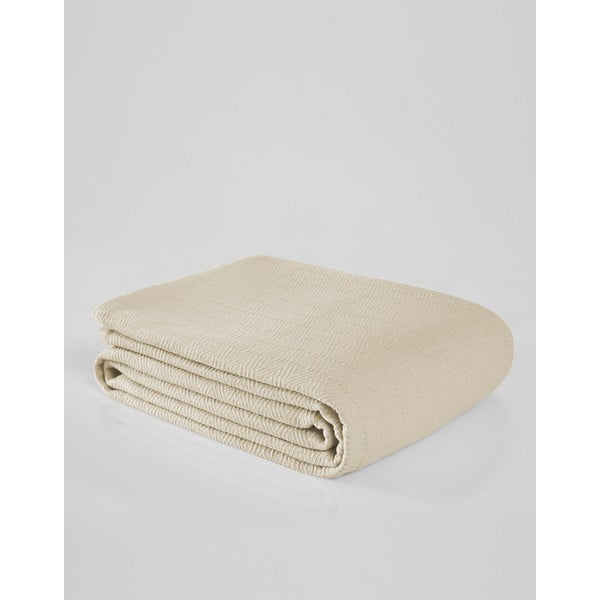Krem pamučni prekrivač za bračni krevet 200x230 cm Serenity – Mijolnir-image-1