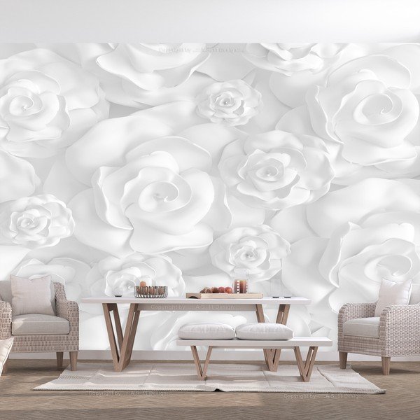 Velko Format Wallpaper Artgeist gipsa cvijeće, 200 x 140 cm-image-1