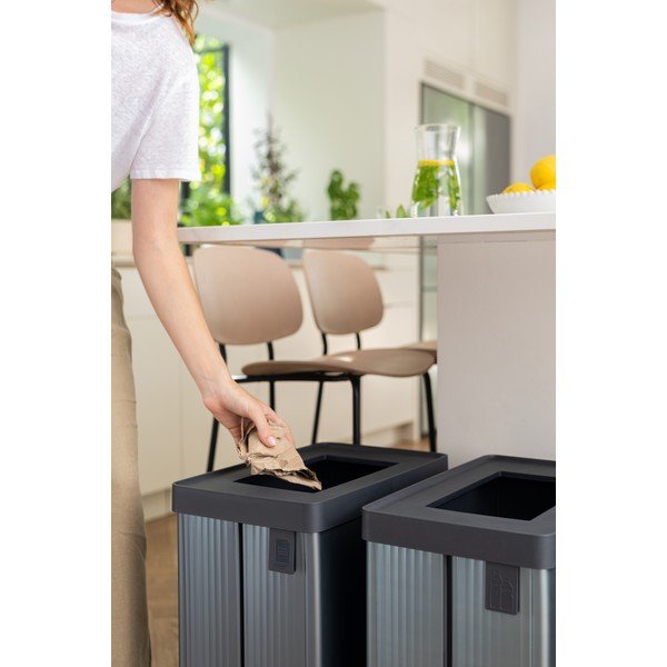 Siva kanta za smeće za odvojeni otpad od reciklirane plastike 54 l Verto Recycle – Curver-image-4