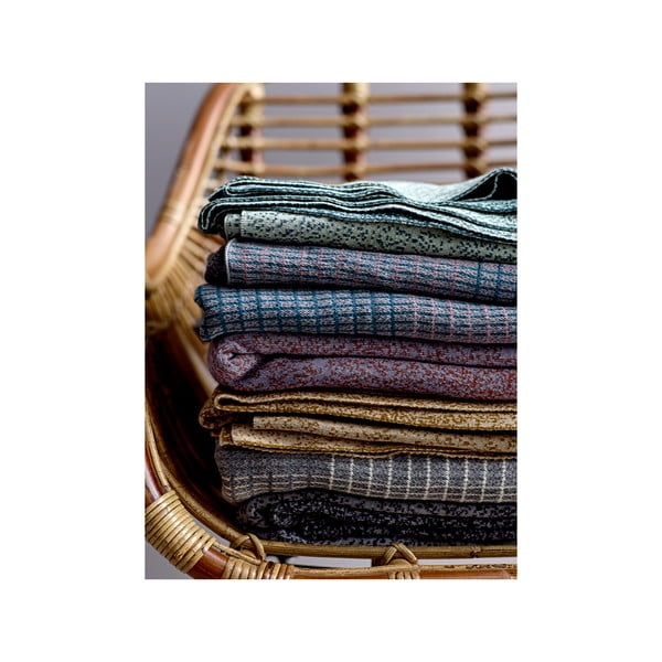 Sivi pamučni karirani Södahl Alice, 130 x 170 cm-image-2