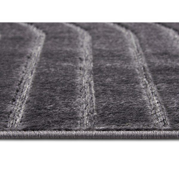 Antracitno sivi tepih 67x120 cm Iconic Wave – Hanse Home-image-2