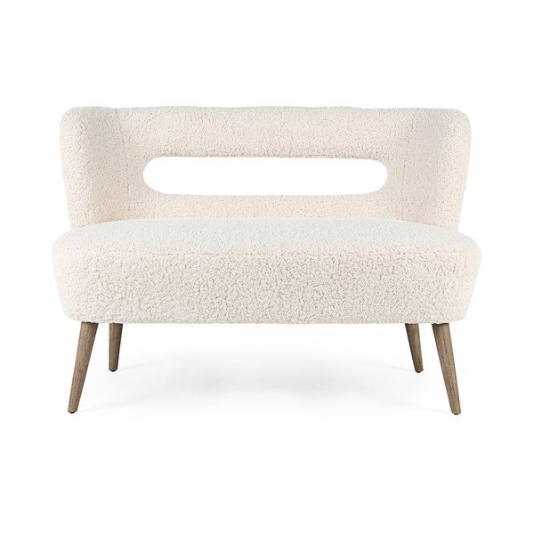 Krem sofa od umjetnog krzna 115 cm Cortina – Bizzotto