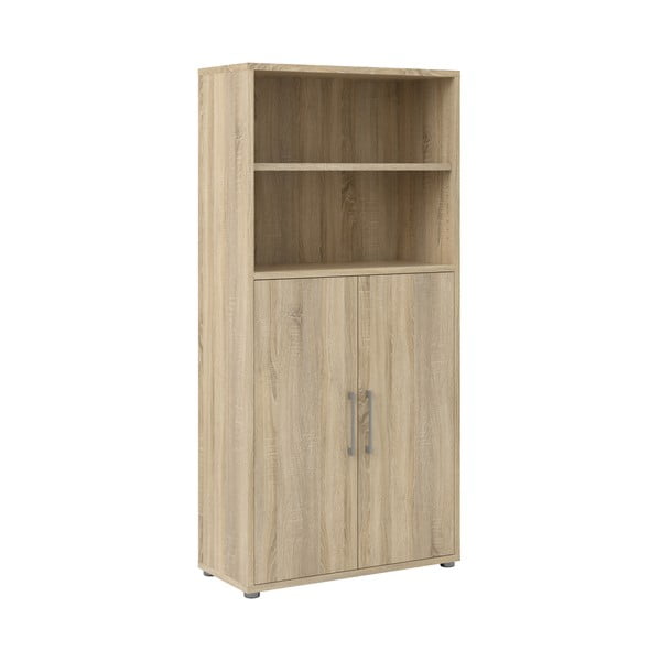 Modularna biblioteka u dekoru hrasta u prirodnoj boji 89x189 cm Prima – Tvilum-image-2