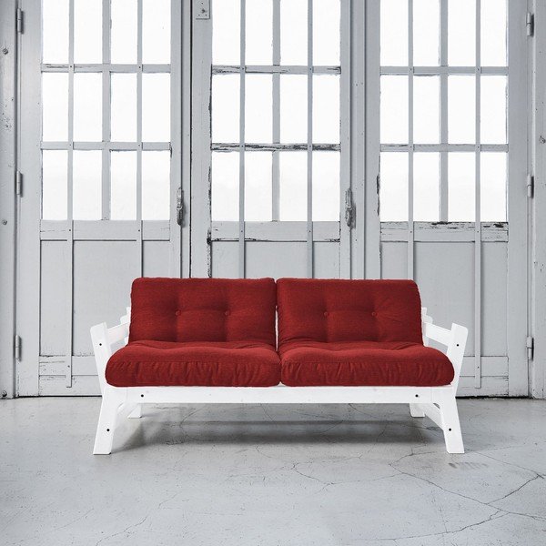 Sofa na razvlačenje Karup Step White / Passion Red-image-1