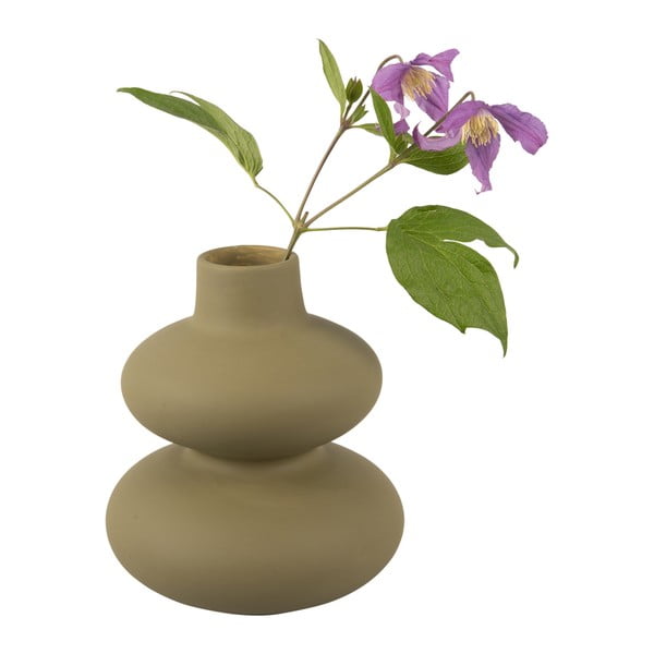 Zelena keramička vaza Karlsson Circles, visina 19,4 cm-image-2