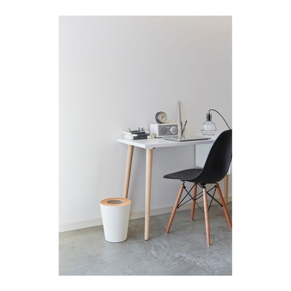 Bijela kanta za smeće YAMAZAKI Rin Round-image-2