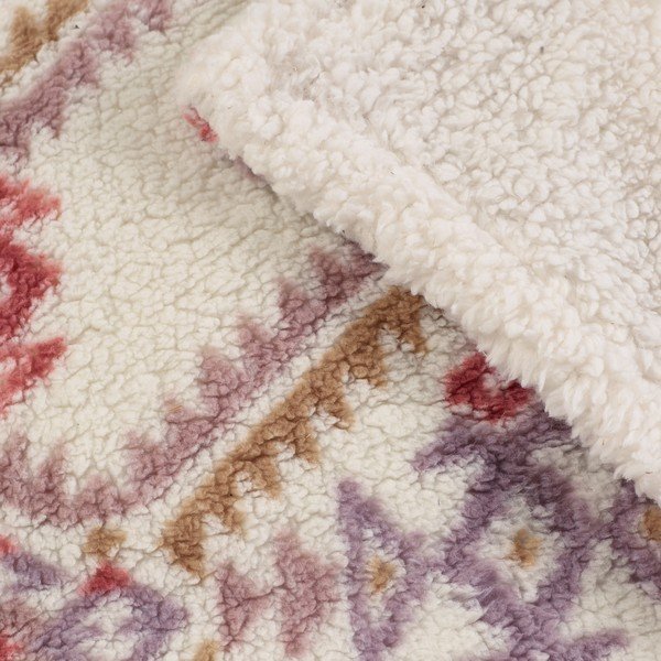 Deka u prirodnoj boji 240x200 cm Navajo Fleece – Catherine Lansfield-image-3